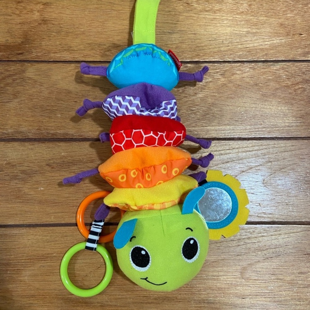 Infantino Musical Plush Caterpillar Toy with Rings